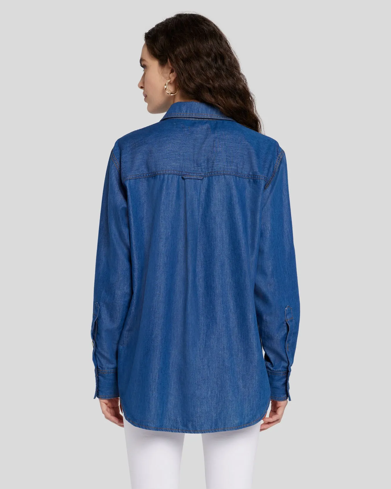 Denim Shirt in Olivia sold by 7 For All Mankind product image thumbnail 5