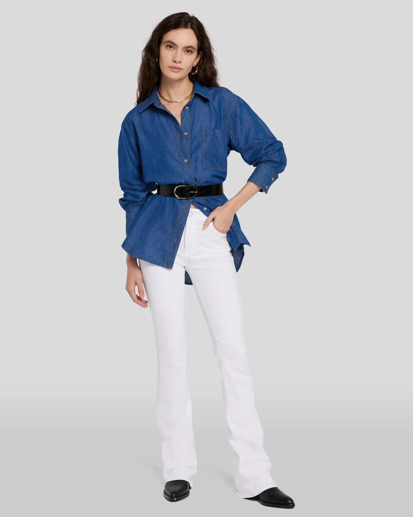 Denim Shirt in Olivia sold by 7 For All Mankind product image thumbnail 2