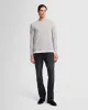 Luxe Performance Long Sleeve Tee in Grey Melange sold by 7 For All Mankind