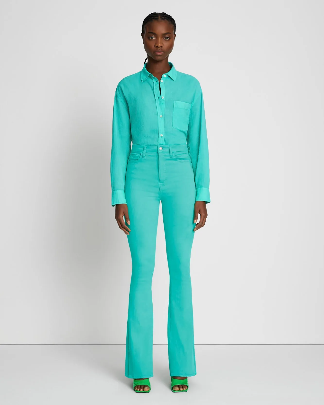 Tailorless No Filter UHR Skinny Bootcut in Atlantis sold by 7 For All Mankind