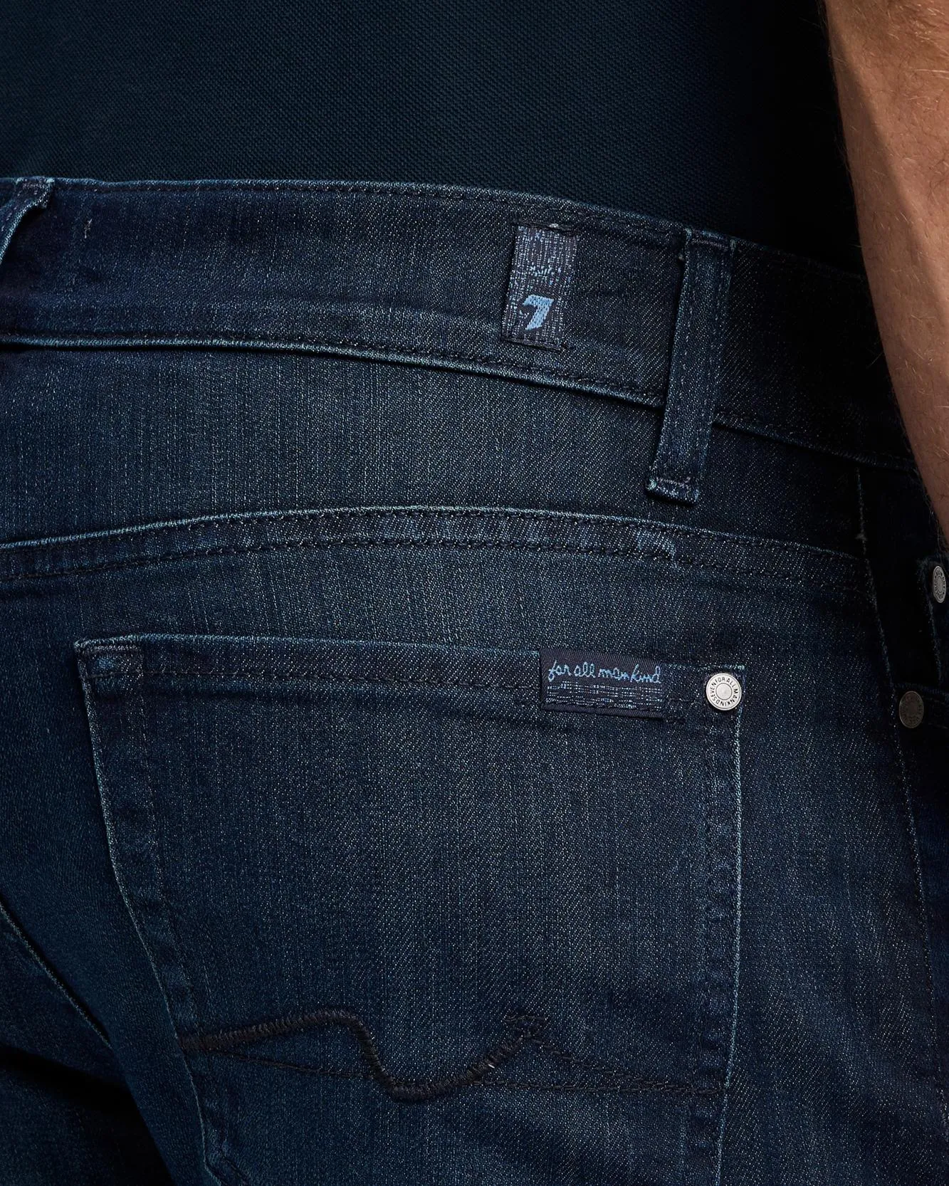 Airweft Denim Paxtyn Skinny in Perennial sold by 7 For All Mankind product image thumbnail 5