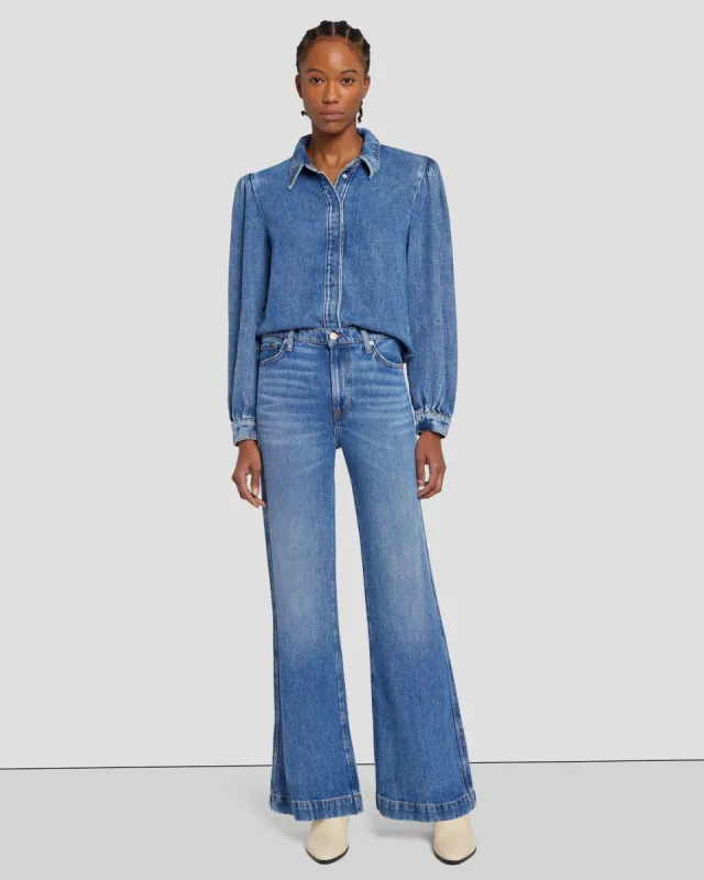 Tailorless Denim Lustre Modern Dojo in Daylily sold by 7 For All Mankind