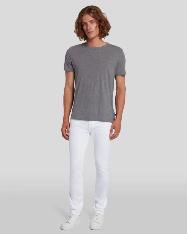 Luxe Performance Paxtyn Clean Pocket In White sold by 7 For All Mankind