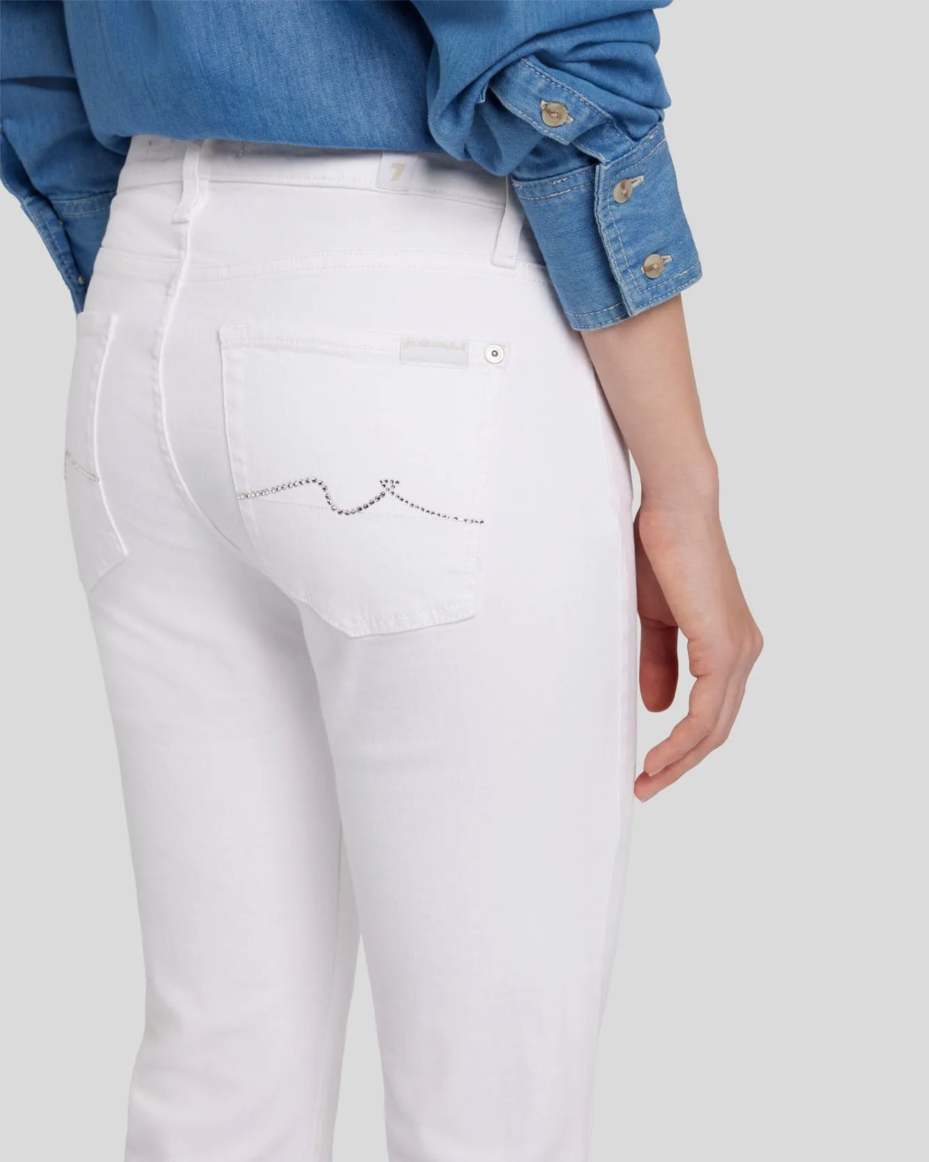 Tailorless Bootcut in White sold by 7 For All Mankind product image thumbnail 2