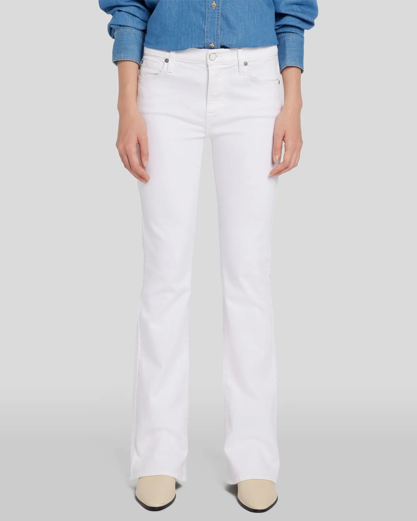 Tailorless Bootcut in White sold by 7 For All Mankind product image thumbnail 3