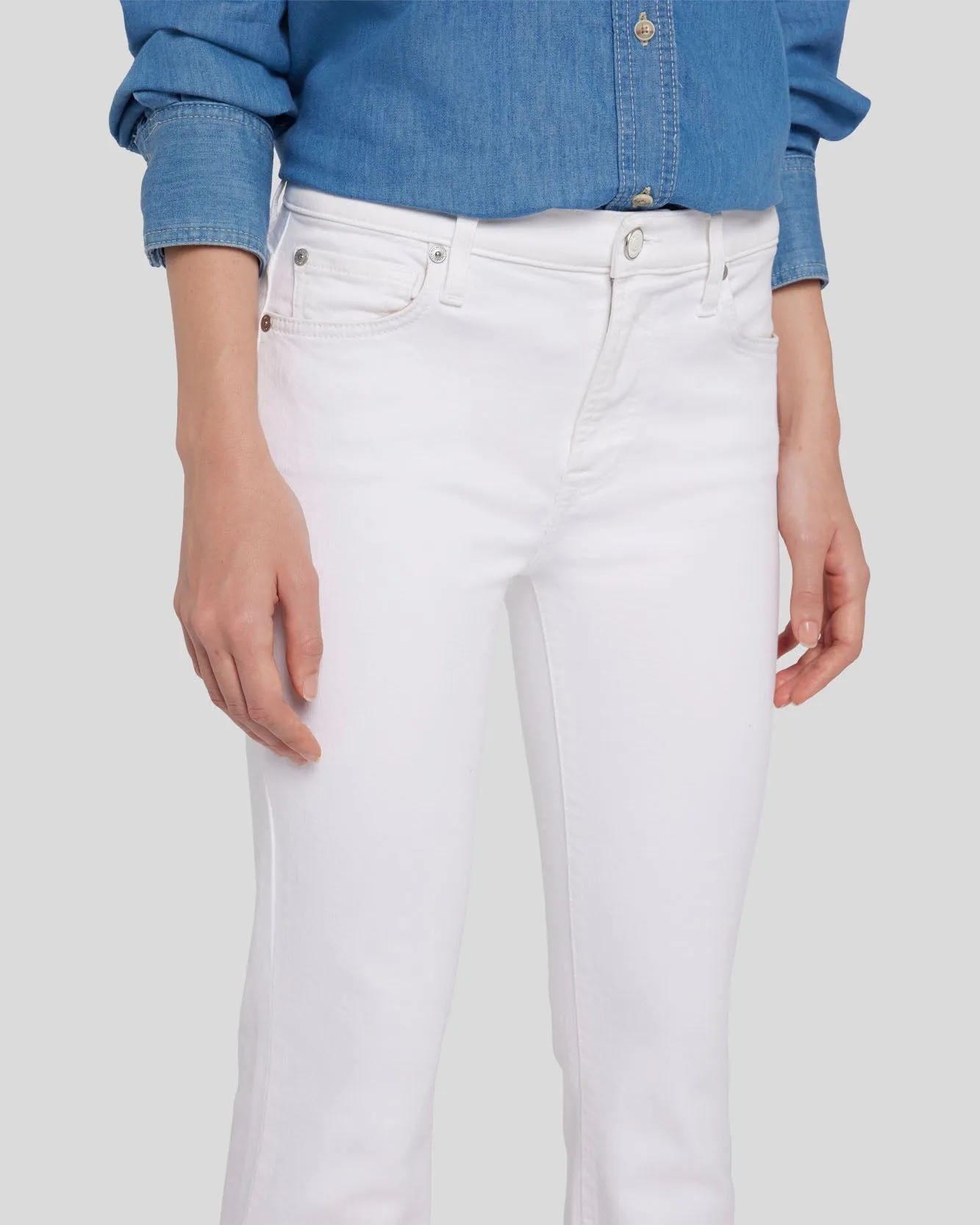 Tailorless Bootcut in White sold by 7 For All Mankind product image thumbnail 5