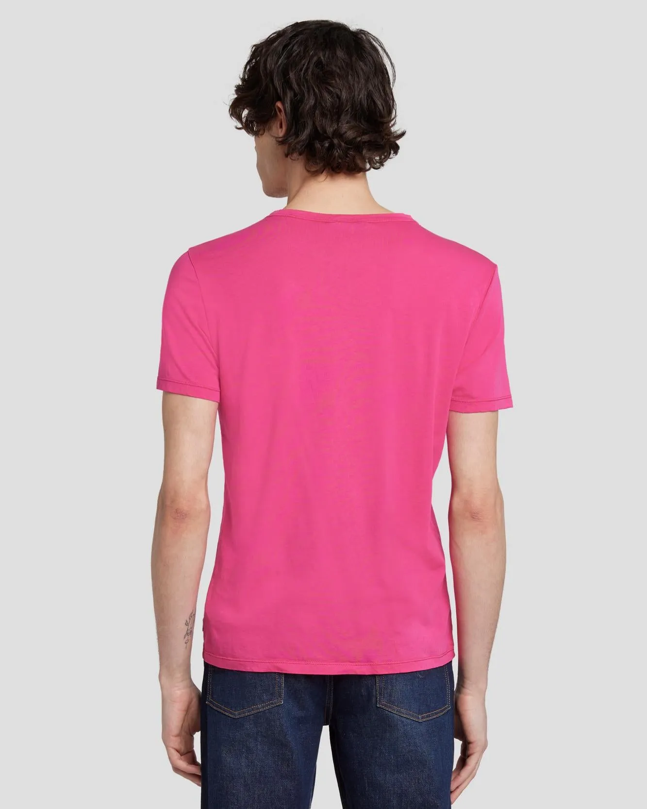 Featherweight Tee in Raspberry sold by 7 For All Mankind product image thumbnail 4
