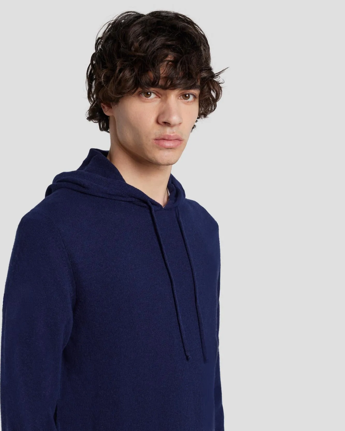 Cashmere Hoodie in Navy sold by 7 For All Mankind product image thumbnail 2