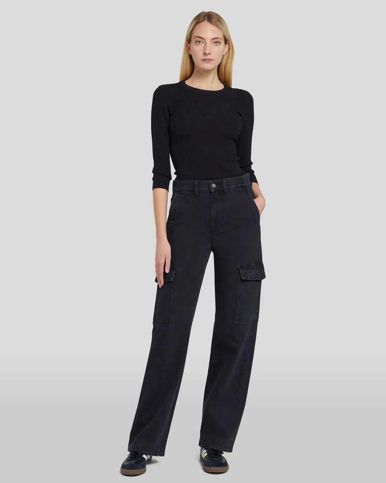 Tess Cargo Jean in Collide sold by 7 For All Mankind