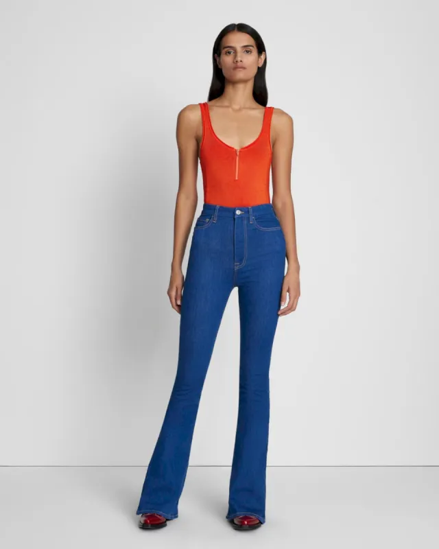 Tailorless No Filter UHR Skinny Bootcut in Aquamarine sold by 7 For All Mankind