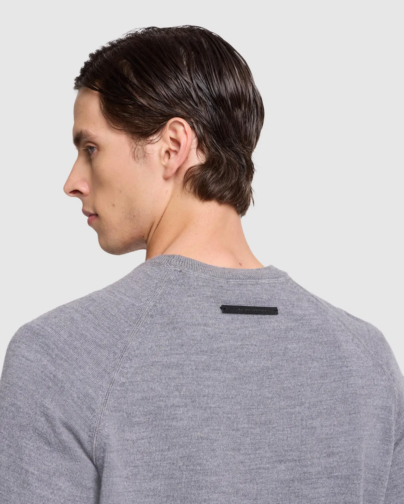 Merino Crewneck in Light Grey sold by 7 For All Mankind product image thumbnail 3