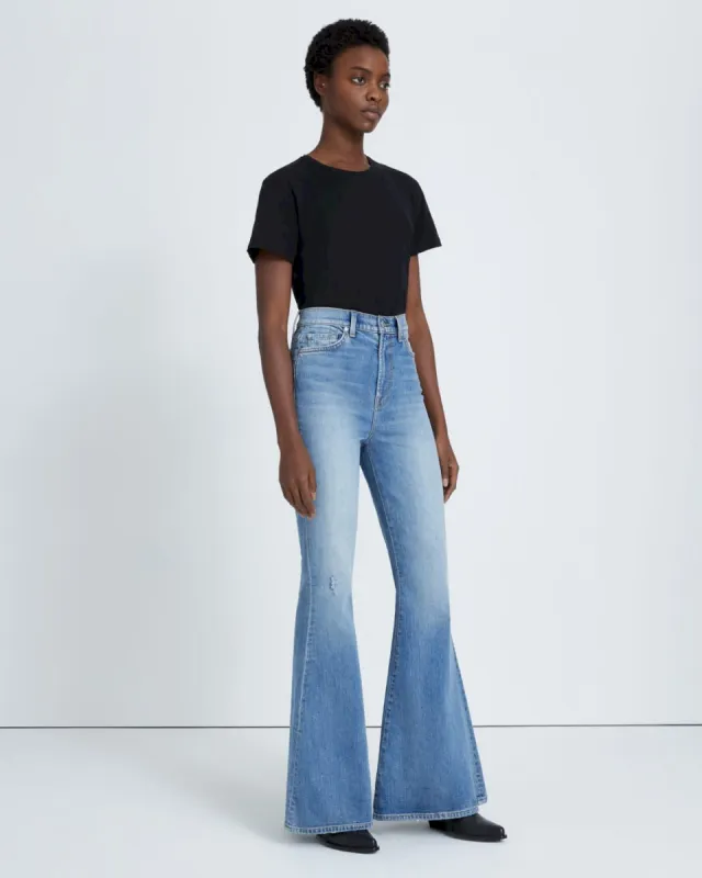 Beauty Denim Mega Flare in Maribel sold by 7 For All Mankind