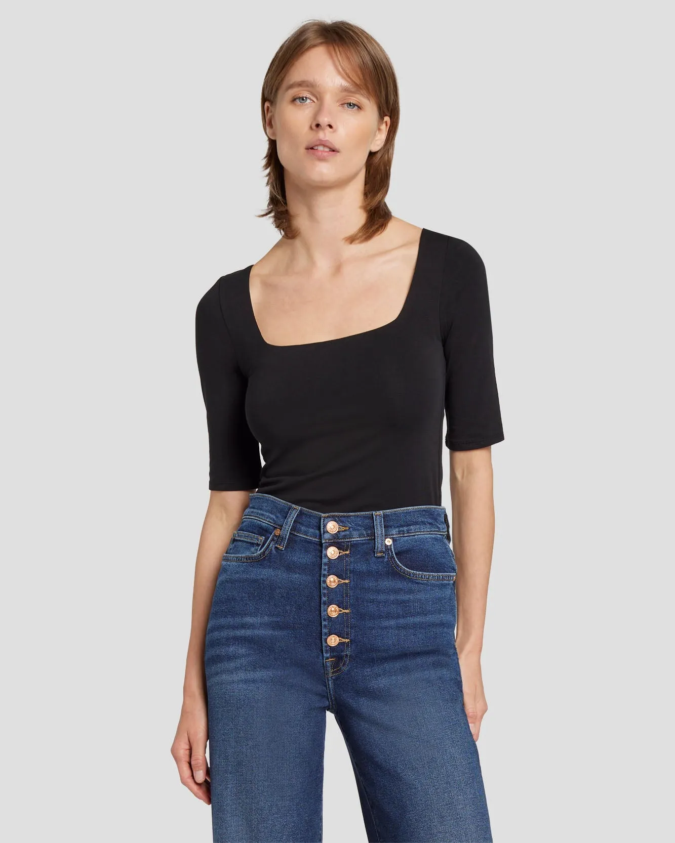 Luxe Vintage Ultra High Rise Jo in Deep Soul sold by 7 For All Mankind product image thumbnail 2