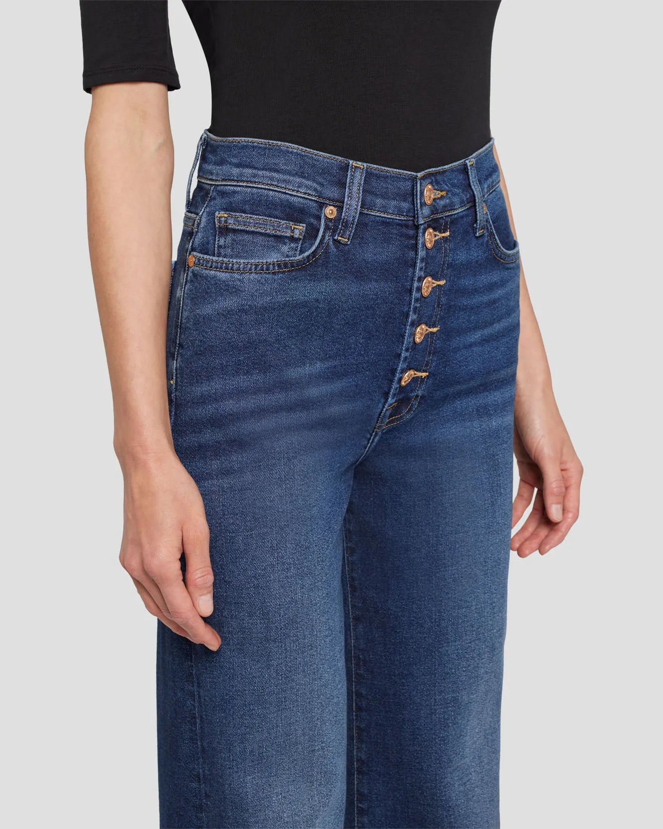 Luxe Vintage Ultra High Rise Jo in Deep Soul sold by 7 For All Mankind product image thumbnail 3