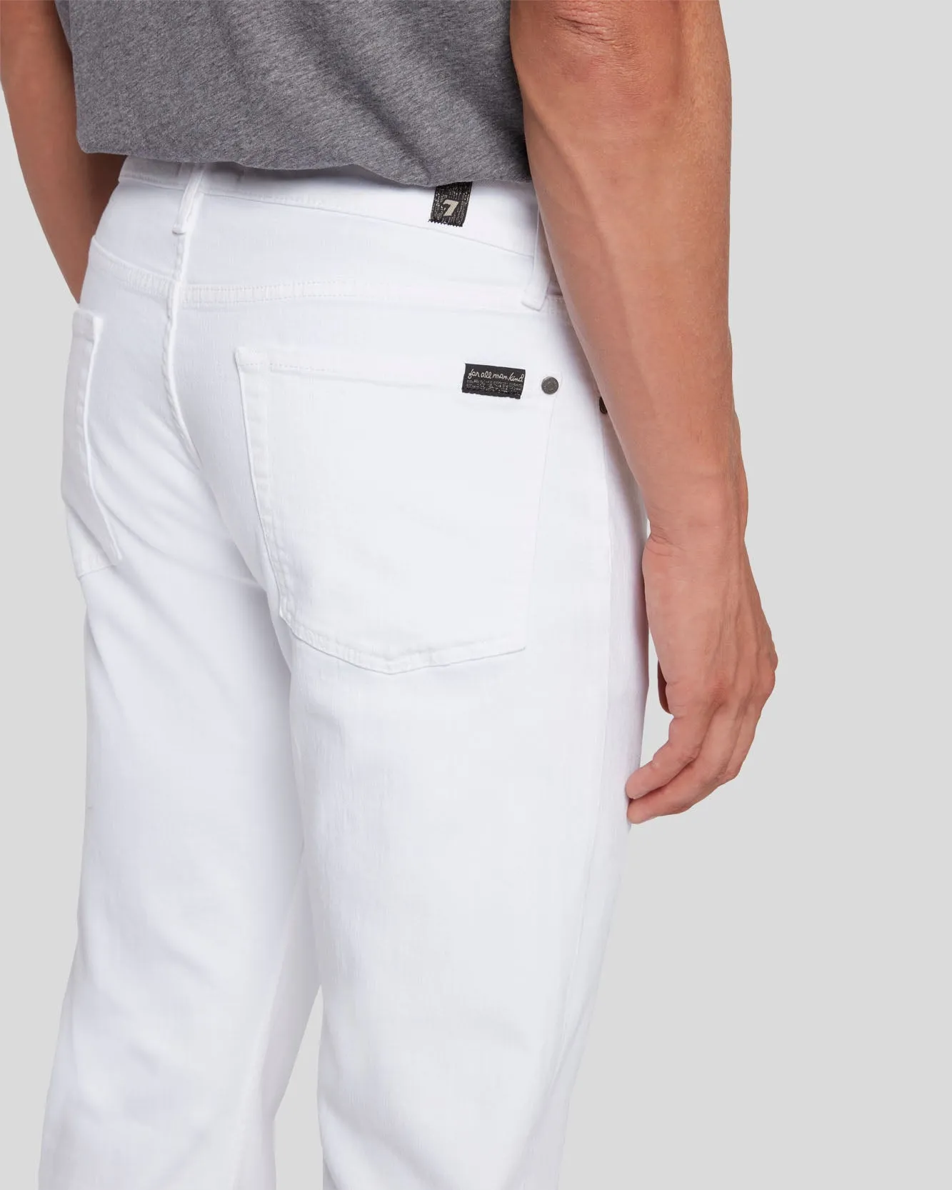 Luxe Performance Slimmy Clean Pocket In White sold by 7 For All Mankind product image thumbnail 5
