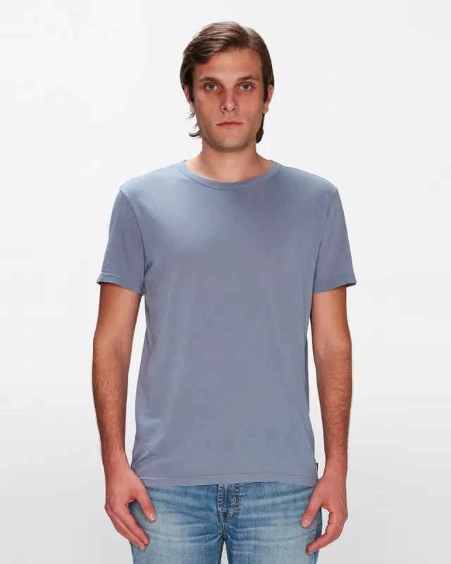 Featherweight Cotton Tee in French Blue sold by 7 For All Mankind