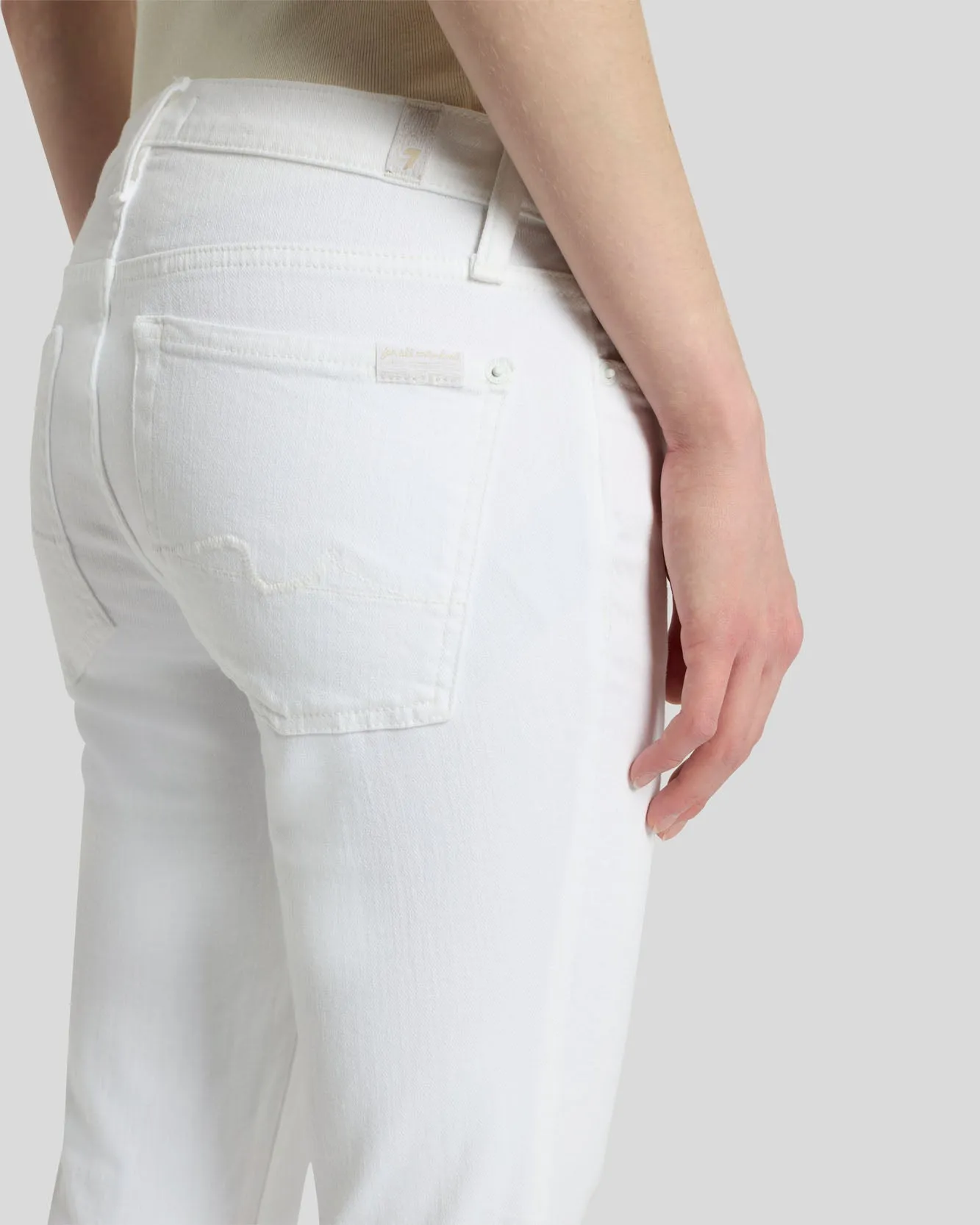 Tailorless Broken Twill Original Bootcut in White sold by 7 For All Mankind product image thumbnail 4