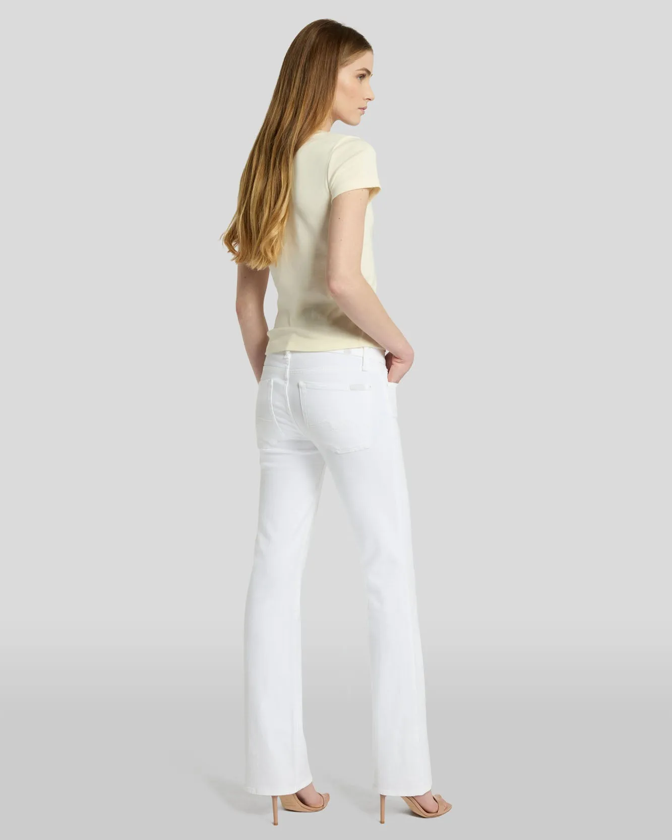 Tailorless Broken Twill Original Bootcut in White sold by 7 For All Mankind product image thumbnail 5