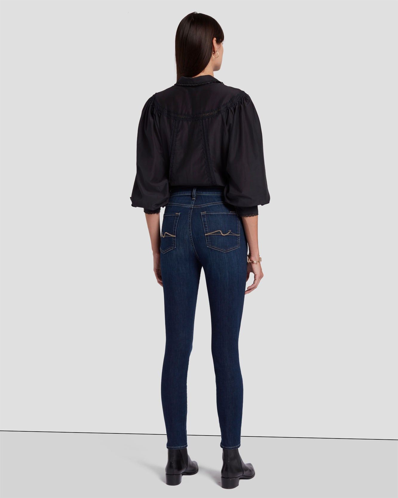 High Waist Ankle Skinny in Dian sold by 7 For All Mankind product image thumbnail 4