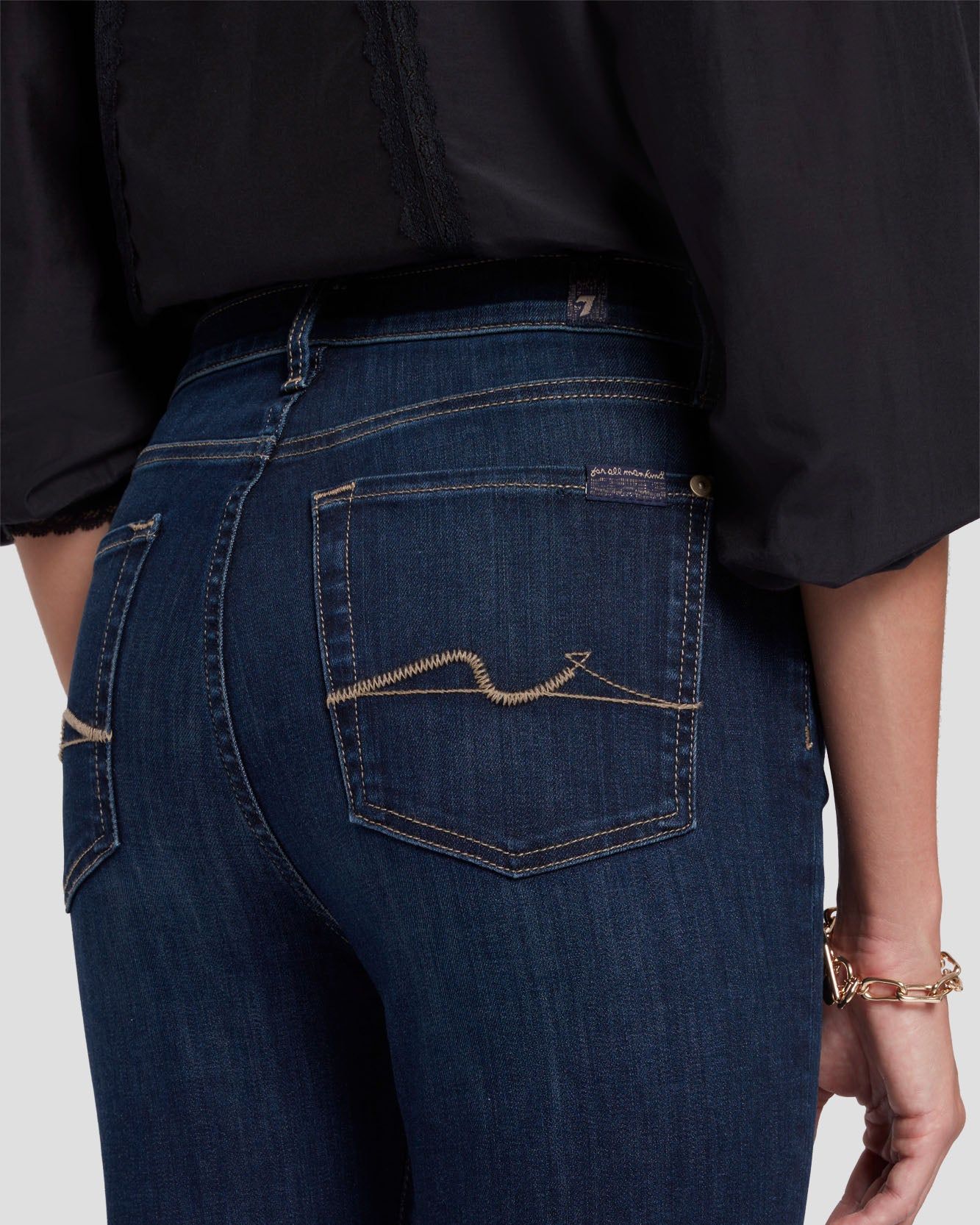 High Waist Ankle Skinny in Dian sold by 7 For All Mankind product image thumbnail 5