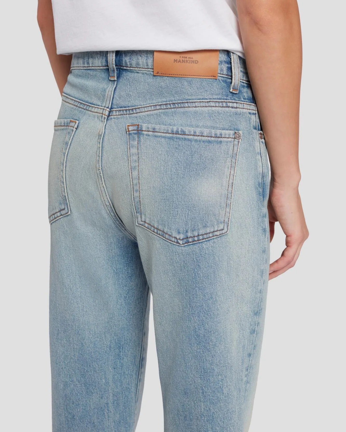 MANKIND Logan Stovepipe in Frost sold by 7 For All Mankind product image thumbnail 5