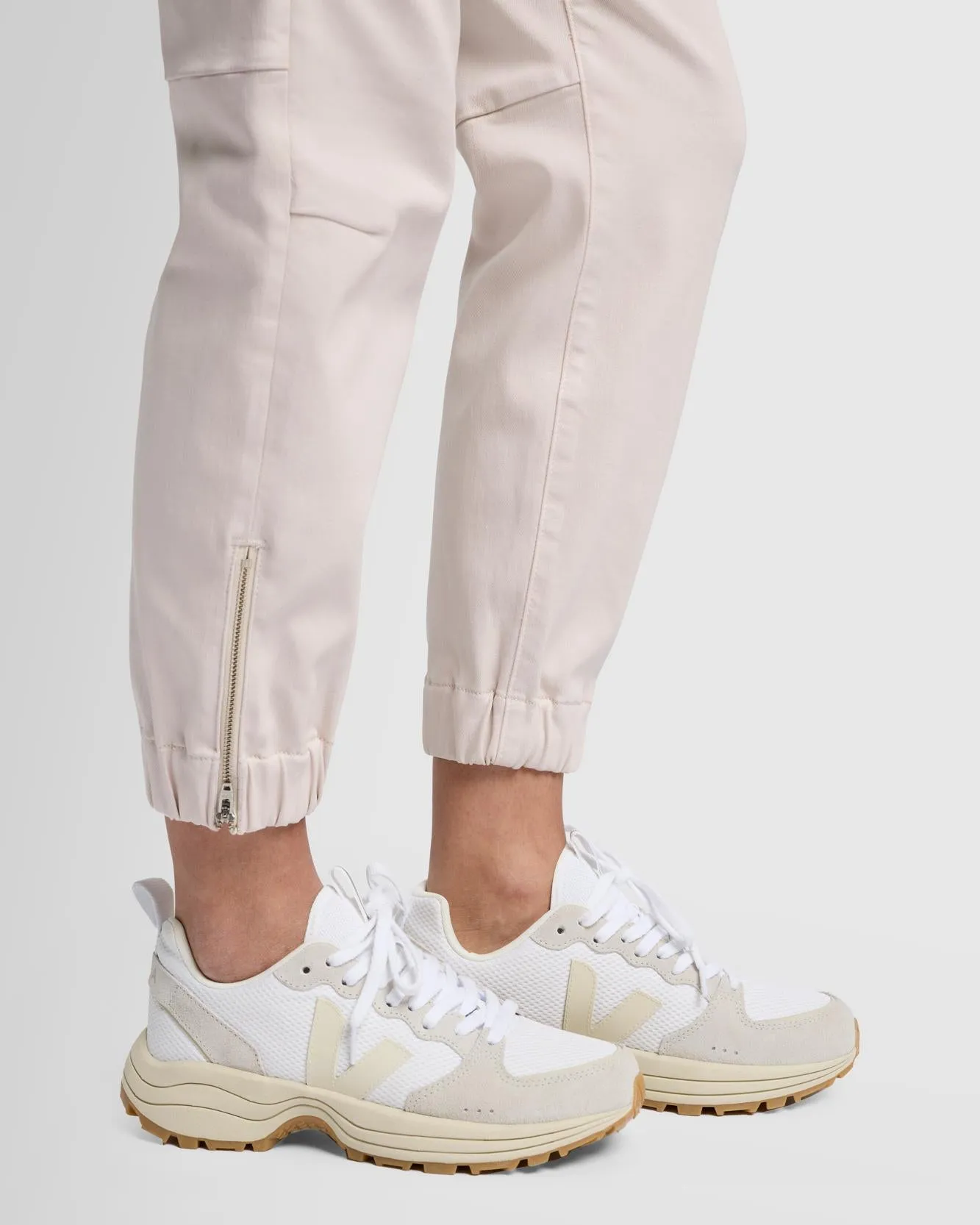 Darted Boyfriend Jogger in Coated Vintage White sold by 7 For All Mankind product image thumbnail 3