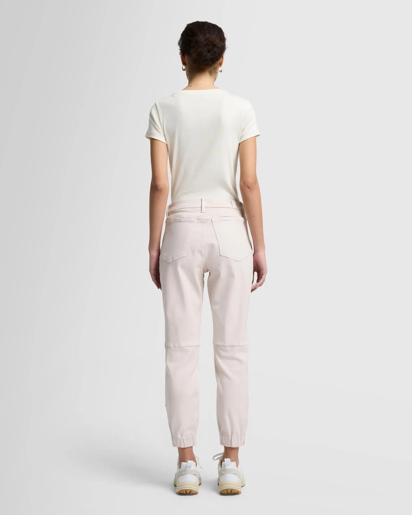 Darted Boyfriend Jogger in Coated Vintage White sold by 7 For All Mankind product image thumbnail 4