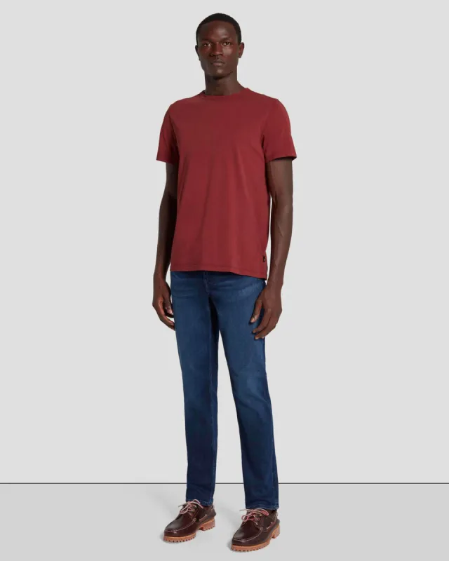 EarthKind Stretch Tek Slimmy Tapered in Rebus sold by 7 For All Mankind