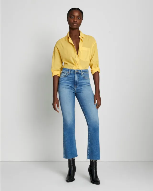 Luxe Vintage High Waist Slim Kick in Lyme sold by 7 For All Mankind