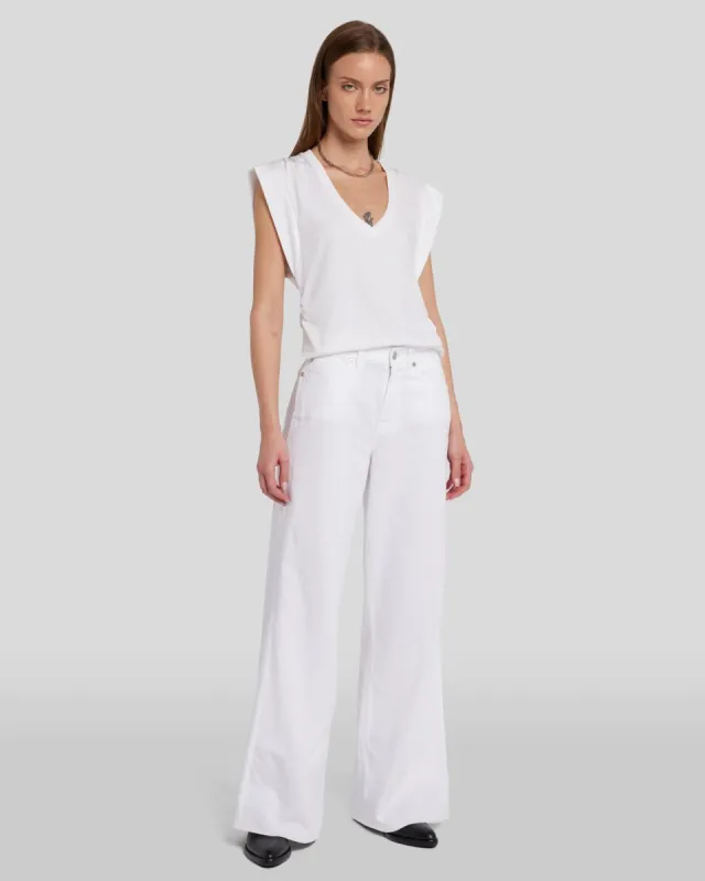 Linen Lotta Jean in Santorini sold by 7 For All Mankind