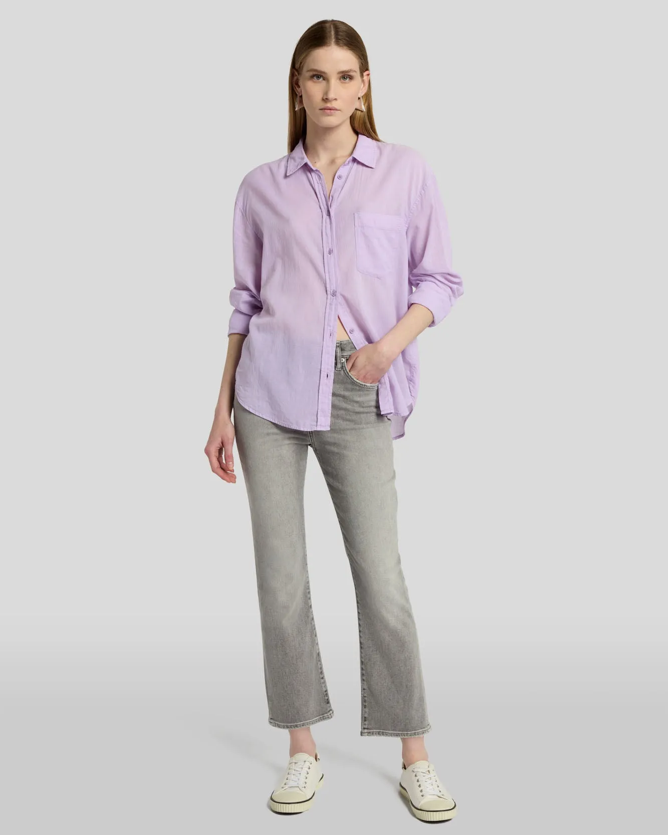 Luxe Vintage High Waist Slim Kick in Imprint sold by 7 For All Mankind