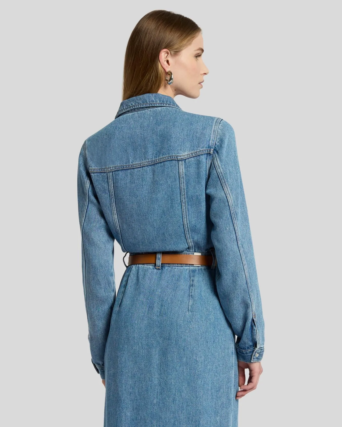 Slim Leather Belt in Cognac sold by 7 For All Mankind product image thumbnail 3