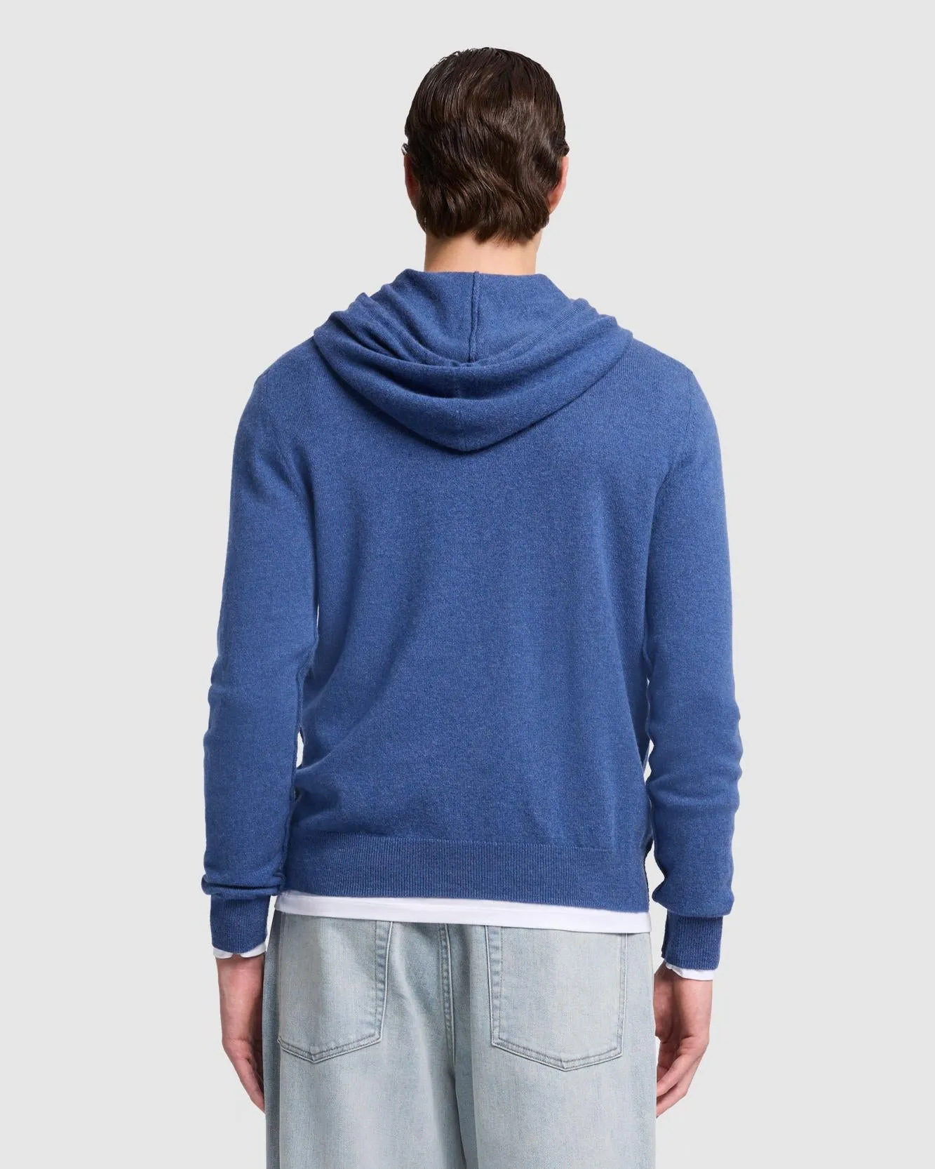 Cashmere Hoodie in Denim sold by 7 For All Mankind product image thumbnail 4
