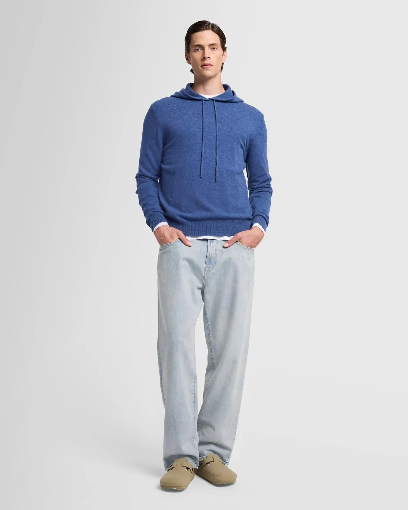 Cashmere Hoodie in Denim sold by 7 For All Mankind product image thumbnail 2