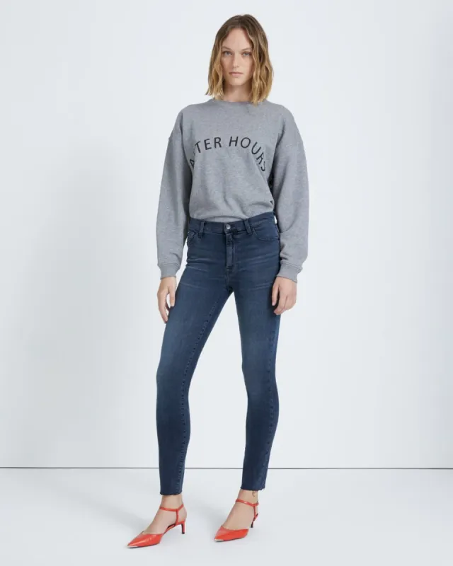 Slim Illusion High Waist Ankle Skinny in Alleyway sold by 7 For All Mankind