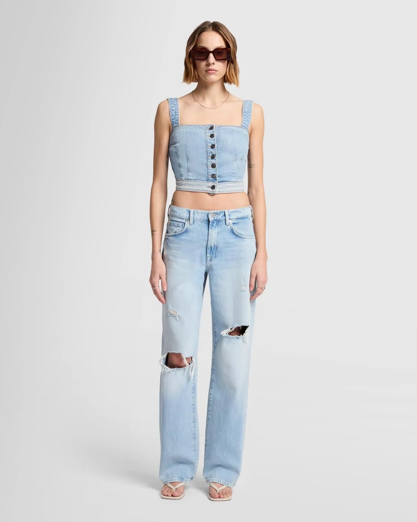 Bustier Top in Retreat sold by 7 For All Mankind product image thumbnail 2