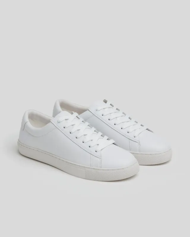 Cupsole Sneaker in White Leather made by 7 For All Mankind