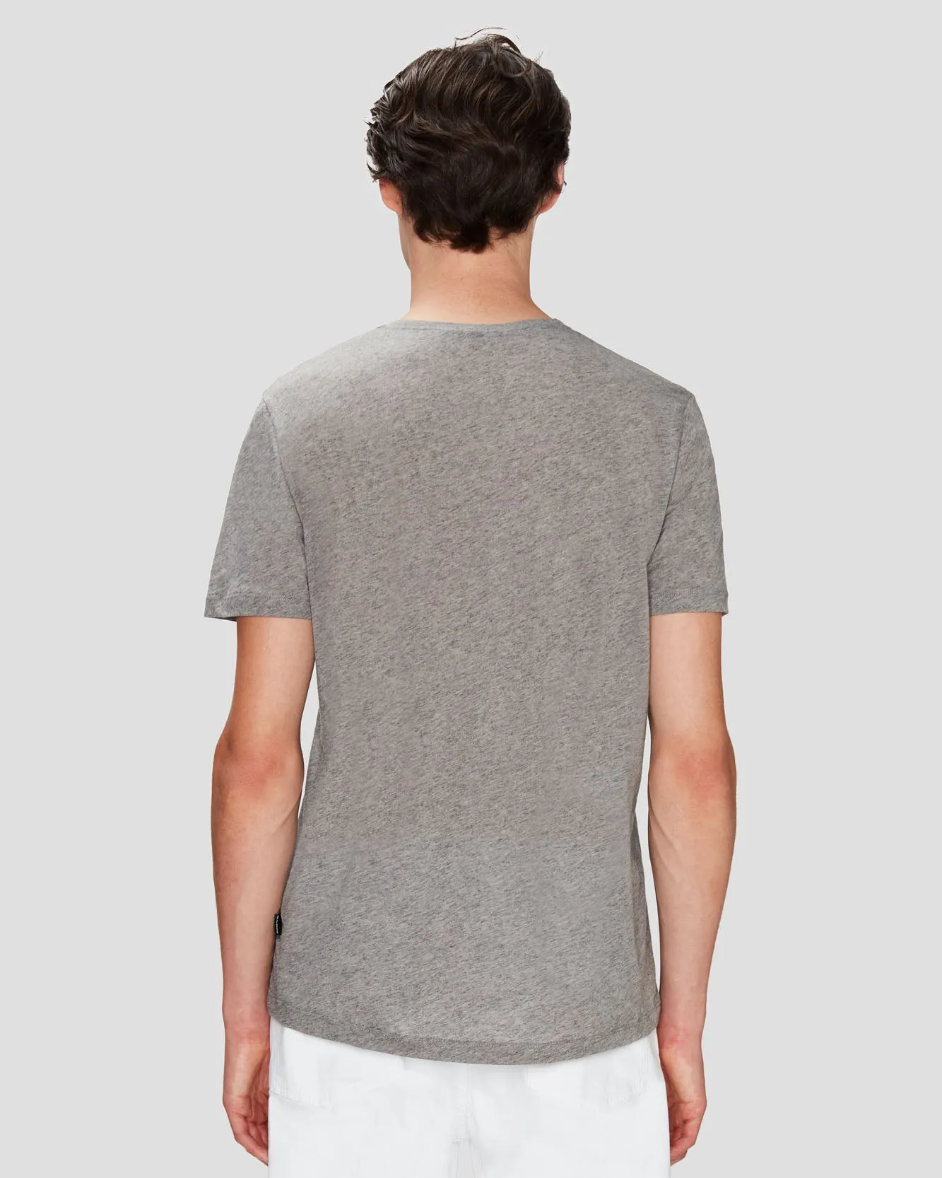 Cashmere Blend Tee in Heather Grey sold by 7 For All Mankind product image thumbnail 4