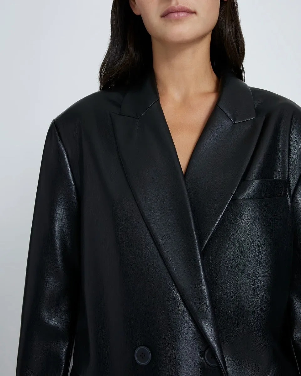 Faux Leather Blazer in Black sold by 7 For All Mankind product image thumbnail 3