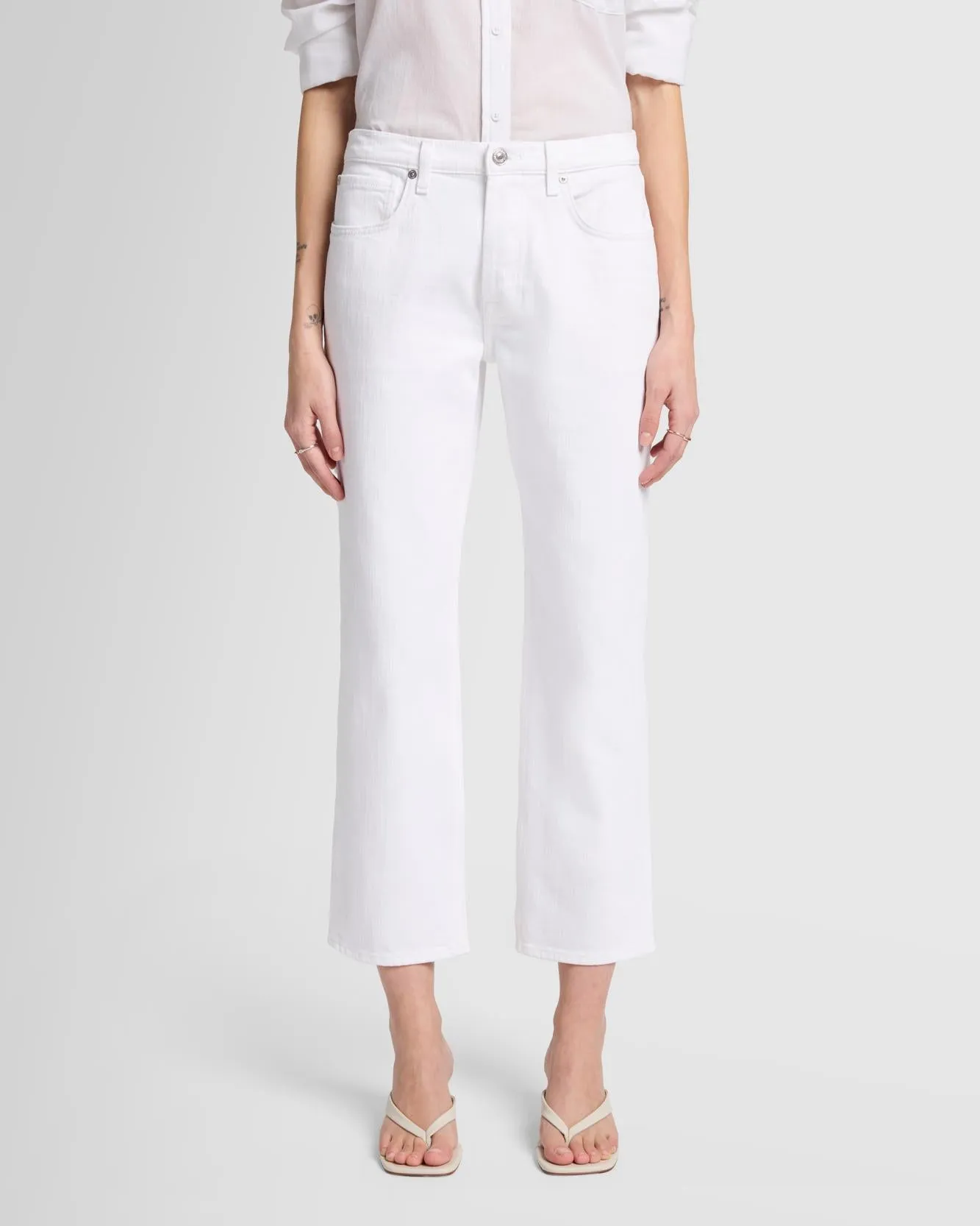 MANKIND Julia Boyfriend Jean in Snow White sold by 7 For All Mankind product image thumbnail 2