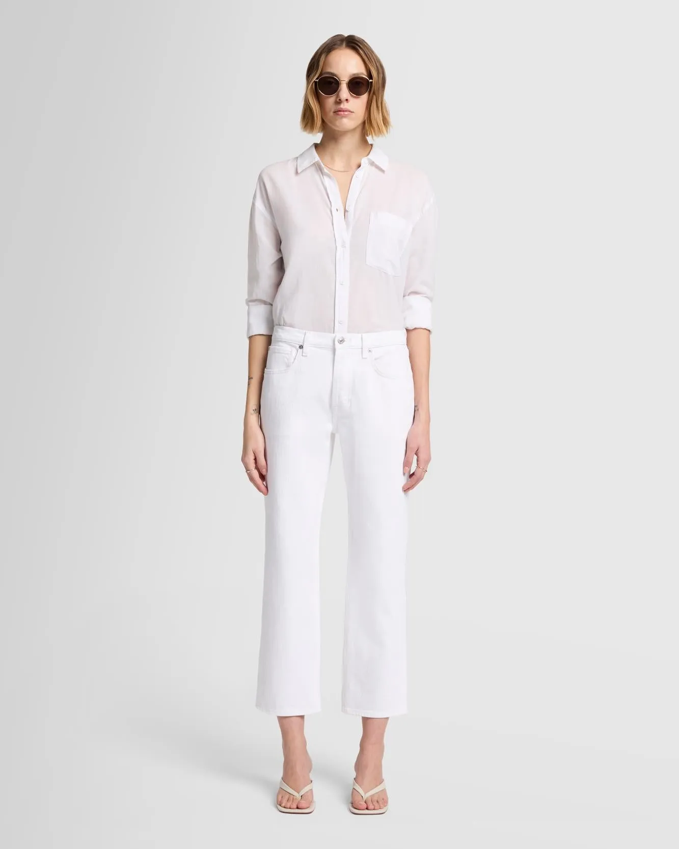 MANKIND Julia Boyfriend Jean in Snow White sold by 7 For All Mankind