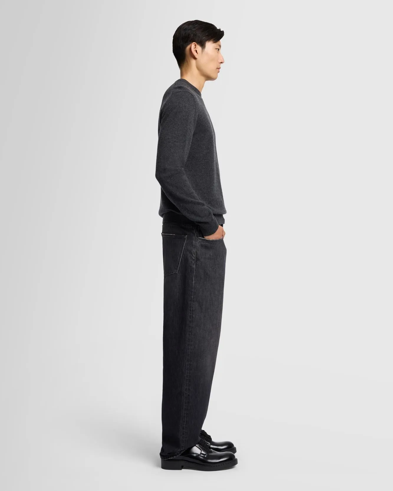 Cashmere Crew in Dark Grey sold by 7 For All Mankind product image thumbnail 5