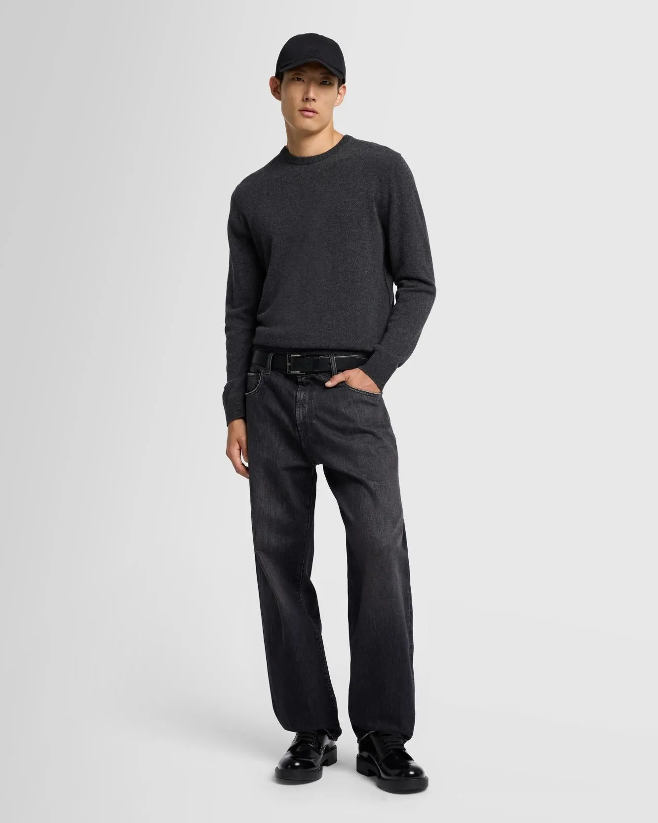 Cashmere Crew in Dark Grey sold by 7 For All Mankind product image thumbnail 2