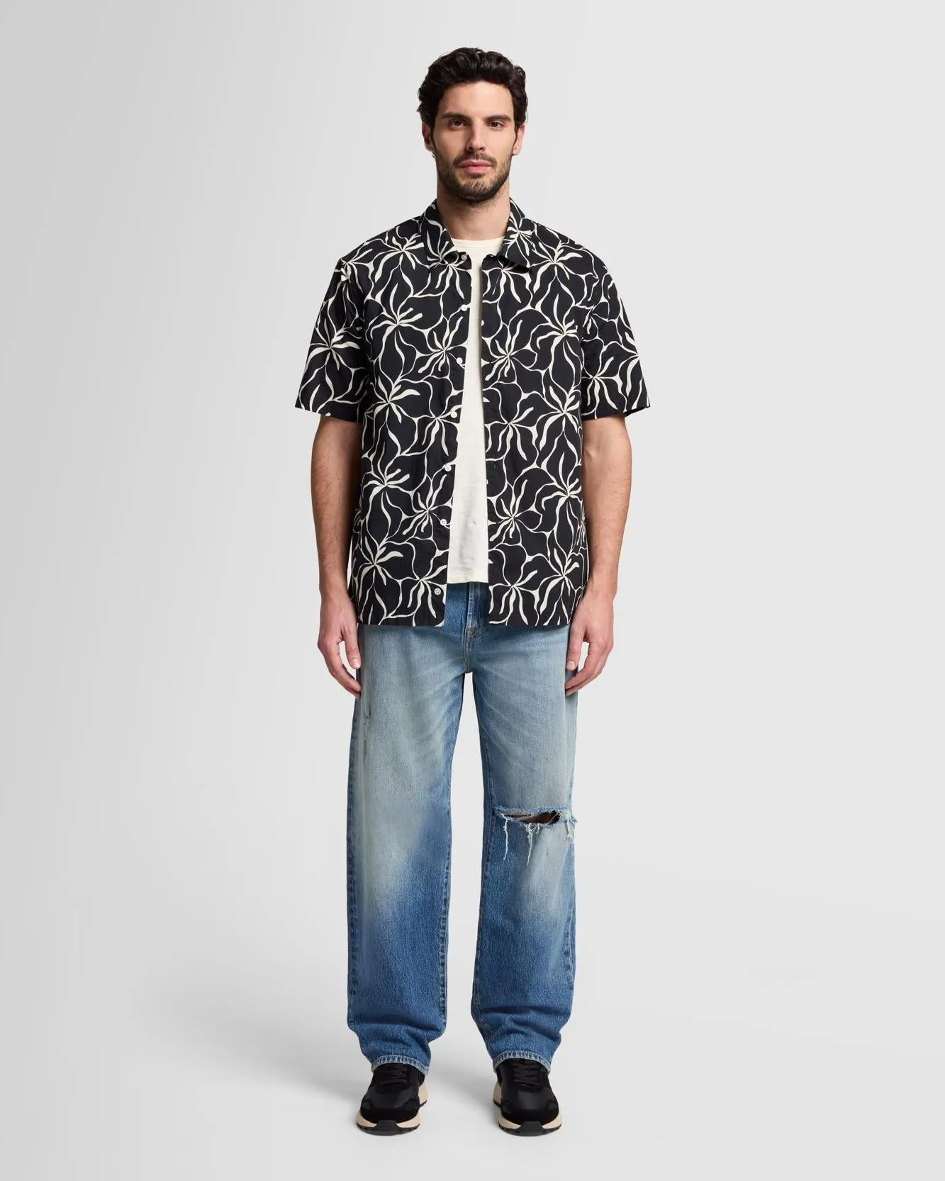 Camp Shirt in Blue Print sold by 7 For All Mankind product image thumbnail 2