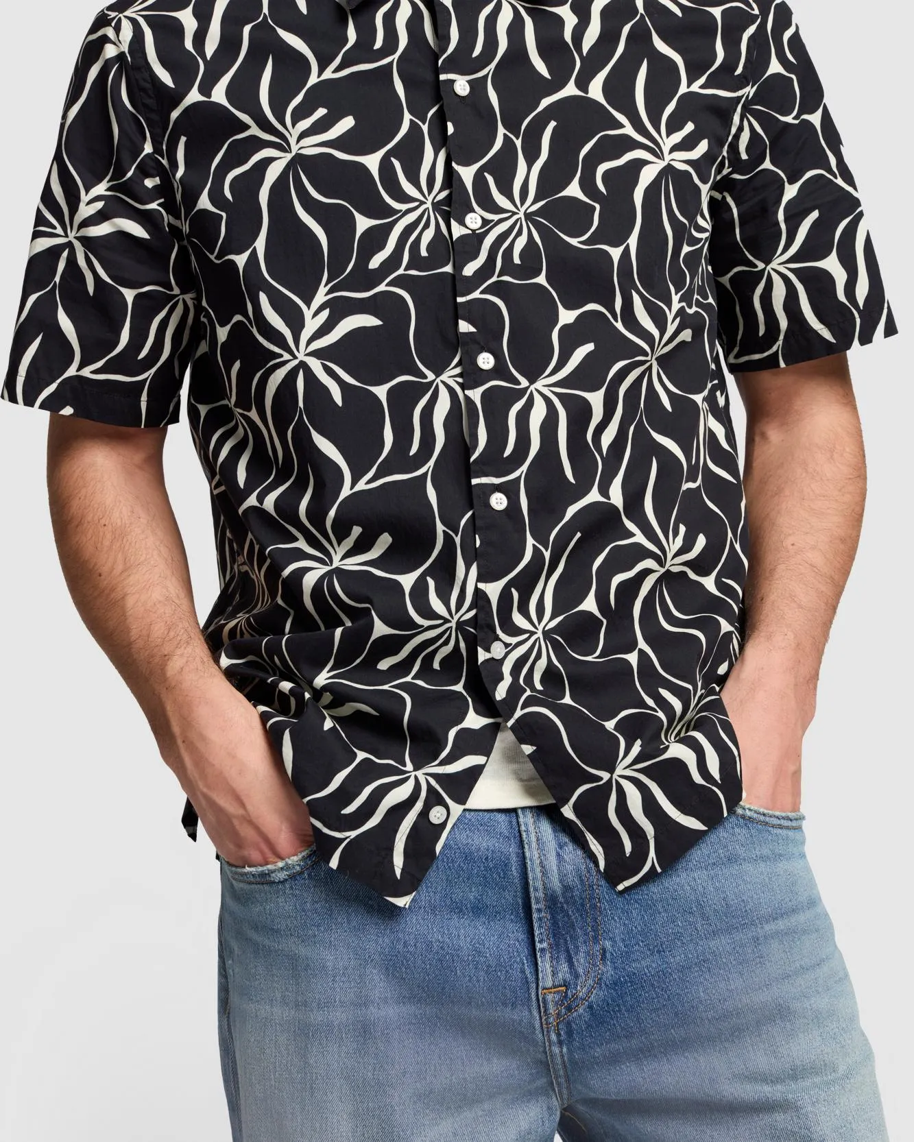 Camp Shirt in Blue Print sold by 7 For All Mankind product image thumbnail 3