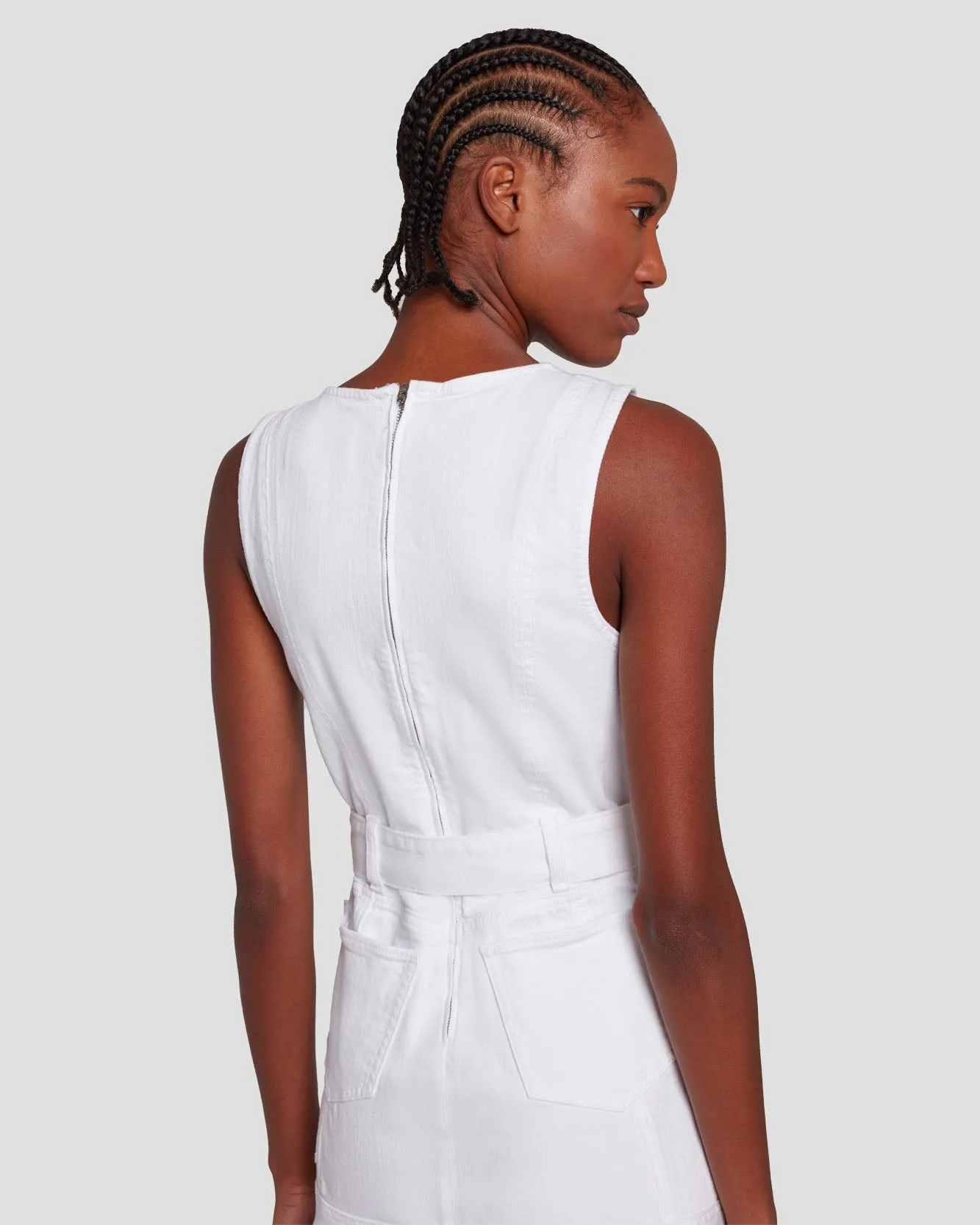 Pocket Dress In Brilliant White sold by 7 For All Mankind product image thumbnail 5