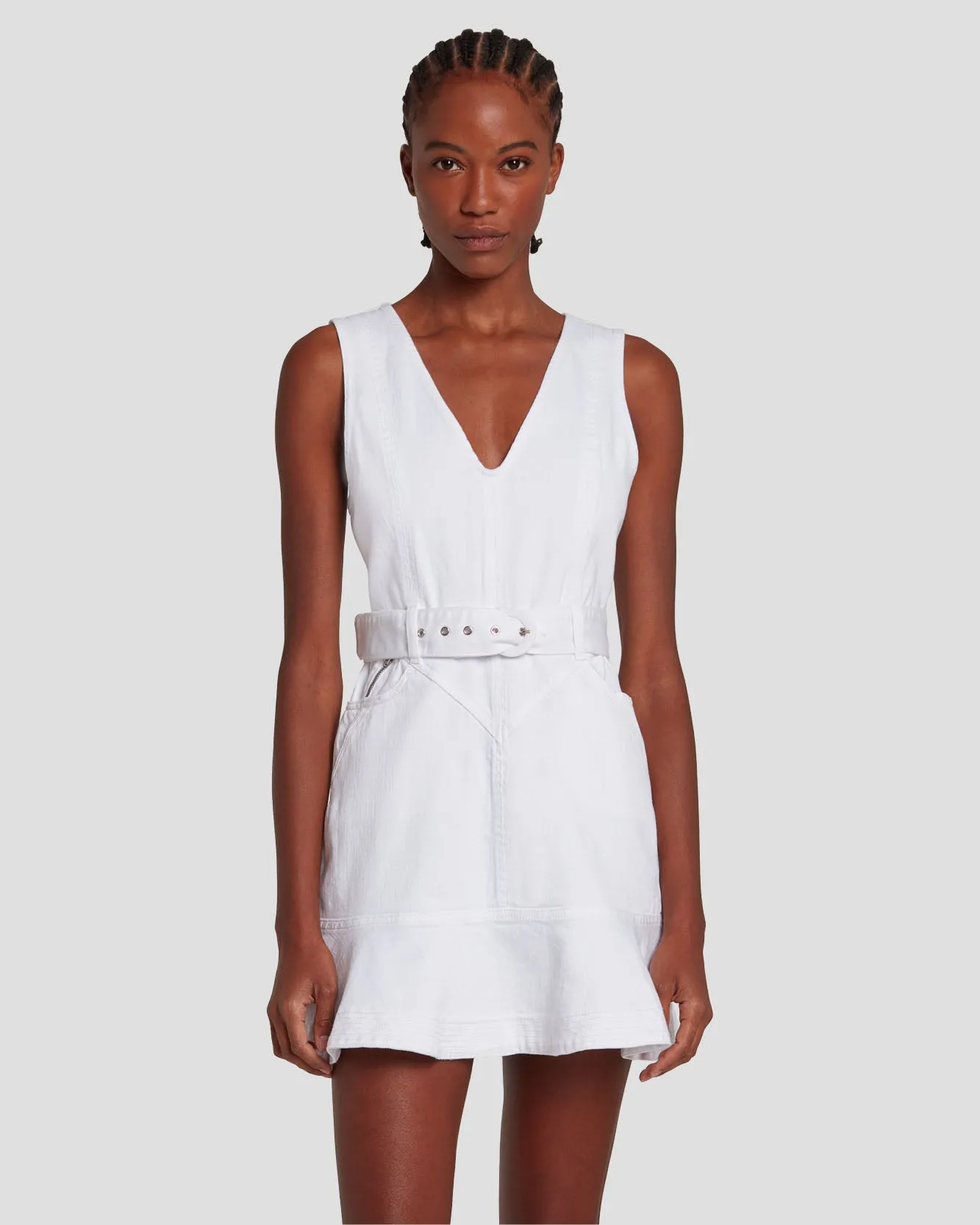 Pocket Dress In Brilliant White sold by 7 For All Mankind product image thumbnail 2