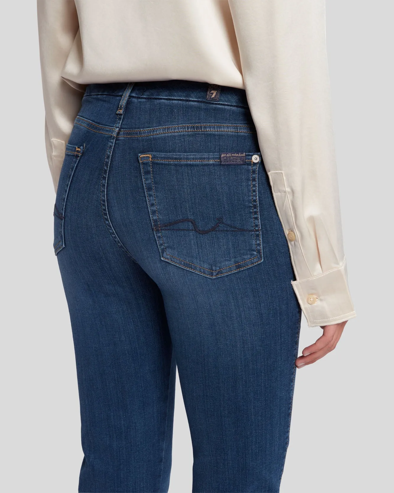 Slim Illusion Kimmie Straight in Luxe Love Story sold by 7 For All Mankind product image thumbnail 2