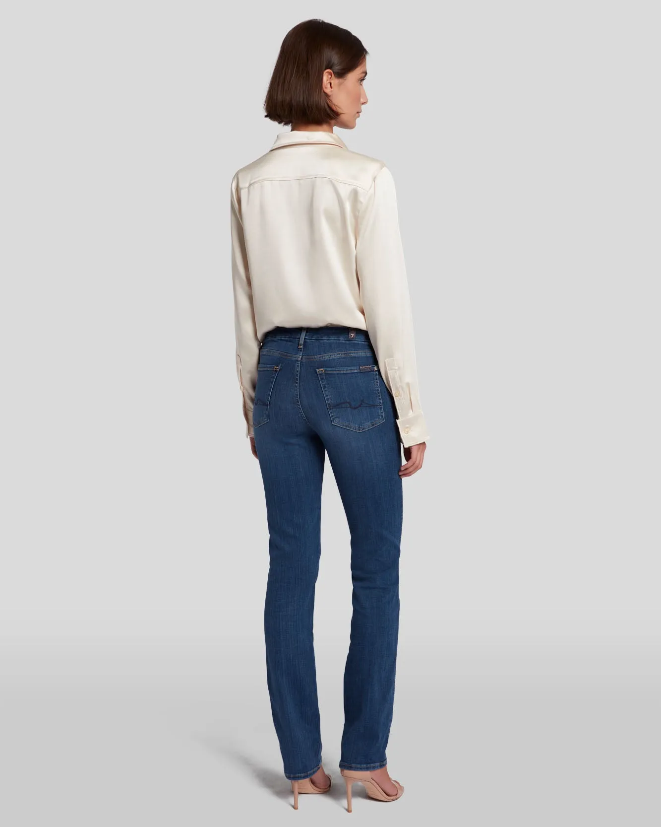 Slim Illusion Kimmie Straight in Luxe Love Story sold by 7 For All Mankind product image thumbnail 4