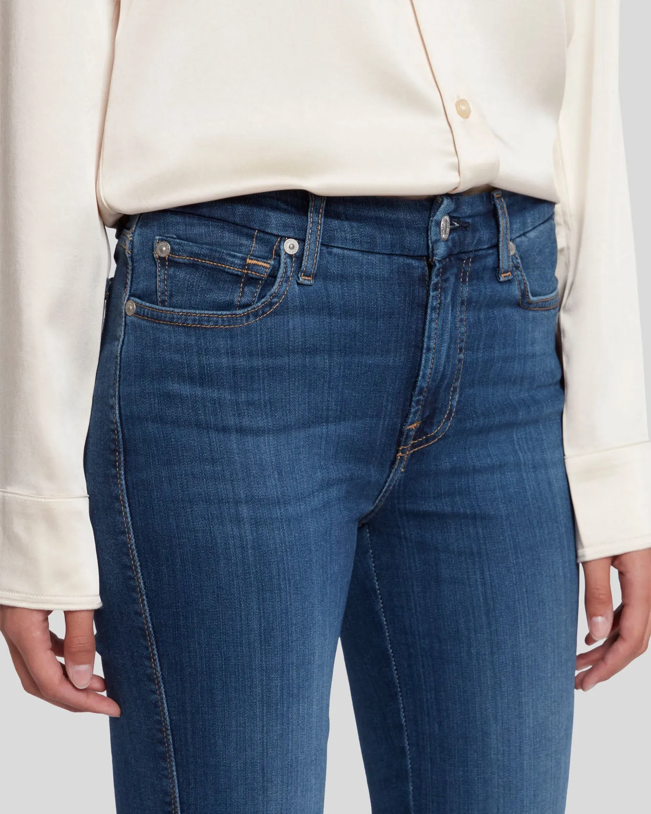 Slim Illusion Kimmie Straight in Luxe Love Story sold by 7 For All Mankind product image thumbnail 5